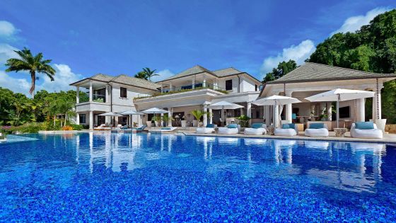 Palatial Seafront Villa in Barbados with Private Spa