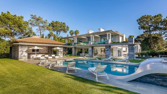 Contemporary Quinta do Lago Villa with Indoor and Outdoor Pool