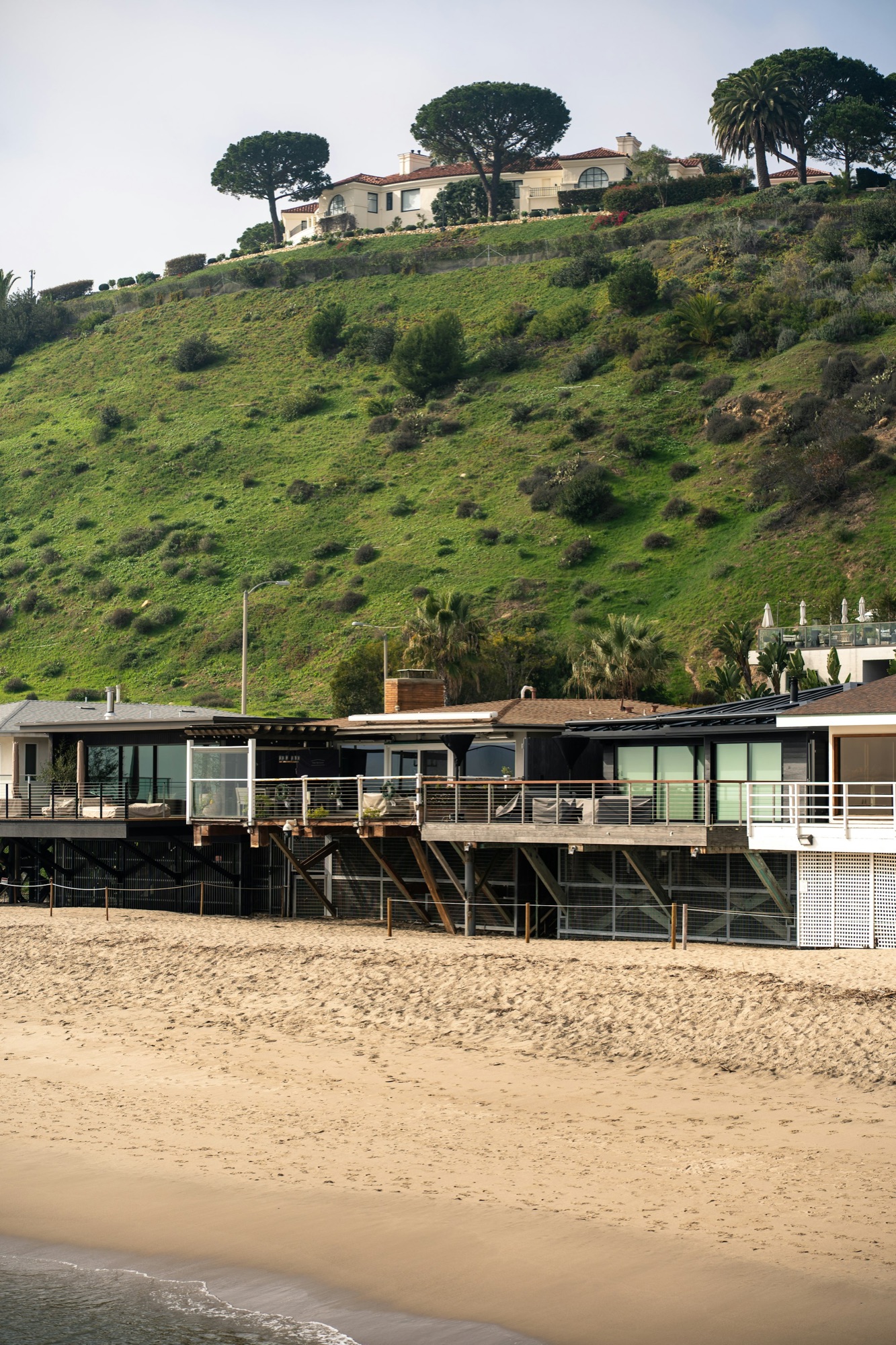 A private estate above the coastline.